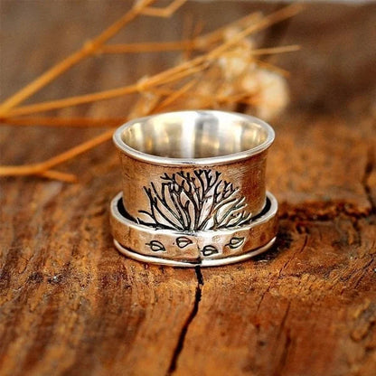 Life Tree Spinner Ring for Relaxing Meditation