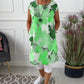 Elina™ Colorful, relaxed, long floral top