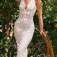 Floral Embroidered Bustier Maxi Dress