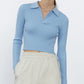Lapel Knit Sweater