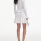 Button-Down Knit Ruffle Cardigan Dress