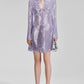Sequin Mini Dress with Cutout Front