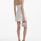 Sequined Halter Mini Dress with Crystal Bow Detail