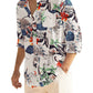 Cotton Linen Beach Button Down Shirt with Pocket (US Only)