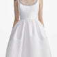 Beaded Scoop Neck Tea-Length Dress