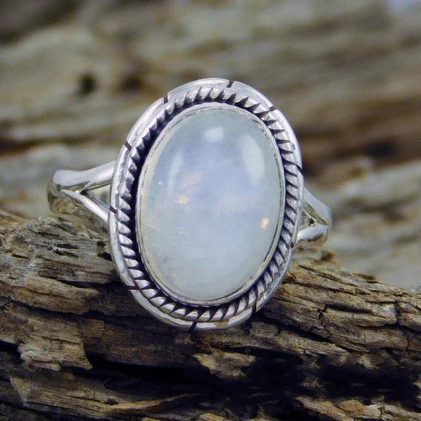 Tranquil Aqua Chalcedony Statement Ring