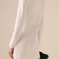 Floral Embroidered White Mini Dress with Long Sleeves