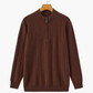100% Cashmere Ribbed Half Zip