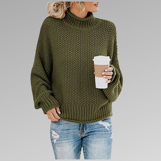Thick Knit Roll Neck Sweater – Stylish and Comfortable for Cozy Warmth