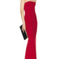 Strapless Side Split Evening Gown