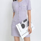 Elegant Vintage Tweed Mini Dress