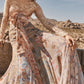 Tulle Lace Floral Maxi Dress