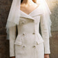Off-the-Shoulder Tweed Blazer Dress