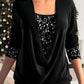 Adorina - Glitter Sequin Top