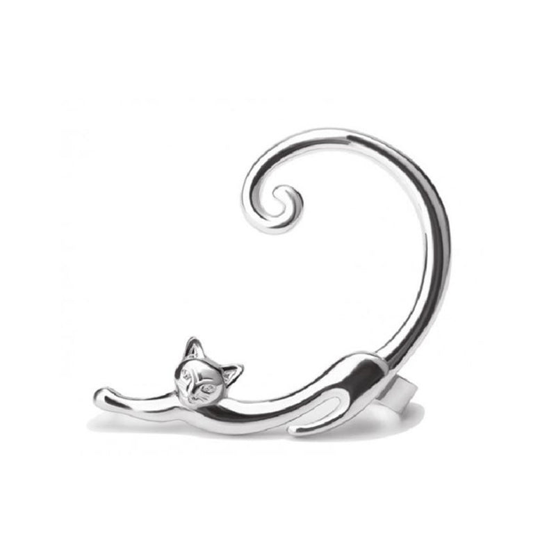 Chic Silver Earrings Perfect for Your Beloved Feline Companion