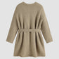 Cozy Loose Belt Pocket Cardigan