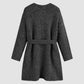 Cozy Loose Belt Pocket Cardigan