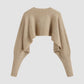 Cozy Cropped Button Up Cardigan