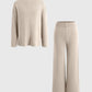 Loose Casual Sweater & Soft Pant 2 Piece Lounge Set