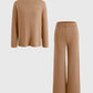 Loose Casual Sweater & Soft Pant 2 Piece Lounge Set