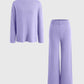 Loose Casual Sweater & Soft Pant 2 Piece Lounge Set