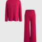 Loose Casual Sweater & Soft Pant 2 Piece Lounge Set