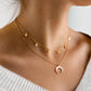 Elegant Silver Moon Necklace
