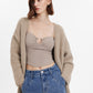 Cozy Loose Belt Pocket Cardigan