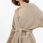 Cozy Loose Belt Pocket Cardigan