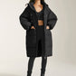 Long Hooded Puffer Parka Coat