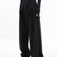 Double Buttons Wide Leg Dress Pants