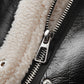 Sherpa Lined Shearling Leather Flight Jacket
