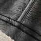 Sherpa Lined Shearling Leather Flight Jacket