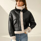 Sherpa Lined Shearling Leather Flight Jacket
