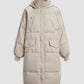Long Hooded Puffer Parka Coat