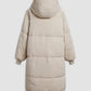 Long Hooded Puffer Parka Coat