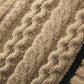 Braided Quilted Winter Cardigan Coat
