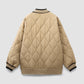 Braided Quilted Winter Cardigan Coat
