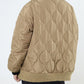 Braided Quilted Winter Cardigan Coat