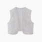 Embroidered Floral Vest
