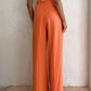 Vitamin C Linen Cotton Wide Leg Pants