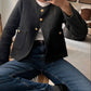Old Money Aesthetics Tweed Blazer