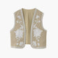 Embroidered Floral Vest