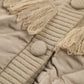 Patchwork Cable Knit Quilted Coat