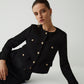 Vintage Button Tweed Blazer