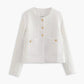 Old Money Aesthetics Tweed Blazer