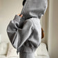 Solid Long Sleeve Zip Crop Hoodie
