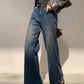 Vintage Low Rise Washed Wide Leg Jeans