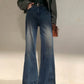 Vintage Low Rise Washed Wide Leg Jeans