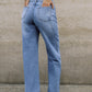 Vintage Denim Straight Leg Pants